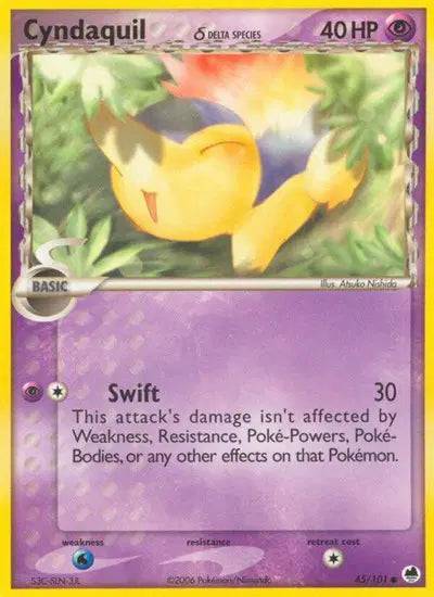 Cyndaquil 45/101 - EX Dragon Frontiers - Normal
