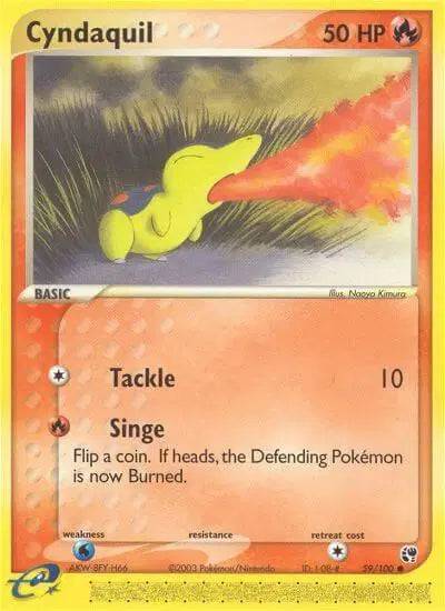 Cyndaquil 59/100 - EX Sandstorm - Normal