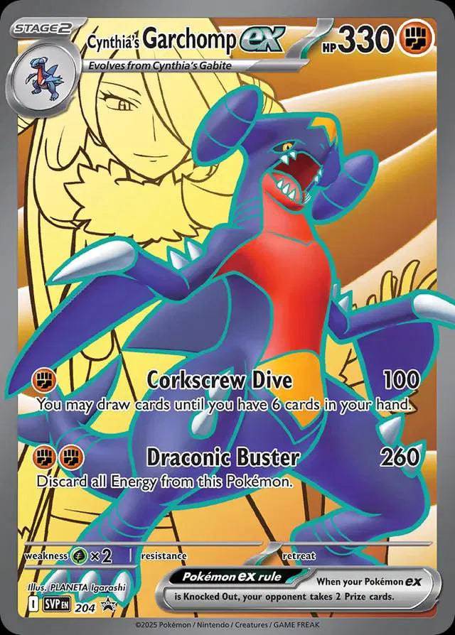 Cynthia's Garchomp ex 204 - Scarlet & Violet Promo - Holofoil