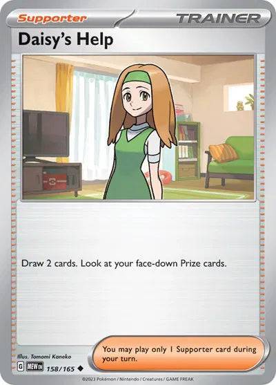 Daisy's Help 158/165 - Scarlet & Violet 151 - Reverse Holofoil