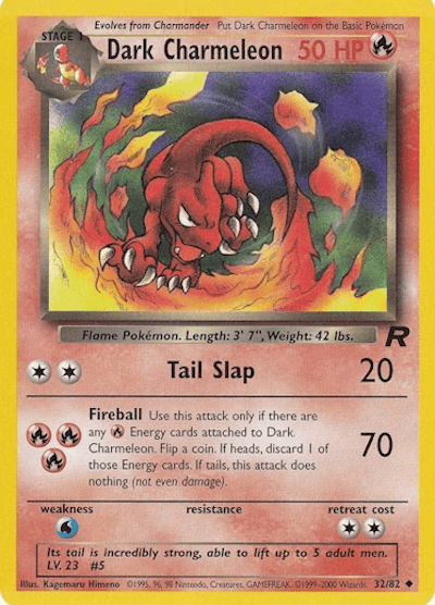 Dark Charmeleon 32/82 - Team Rocket (Unlimited) - Normal
