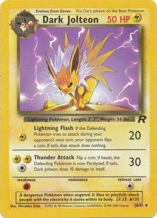 Dark Jolteon 38/82 - Team Rocket (Unlimited) - Normal