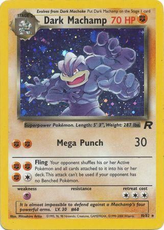 Dark Machamp 10/82 - Team Rocket (Unlimited) - Holofoil