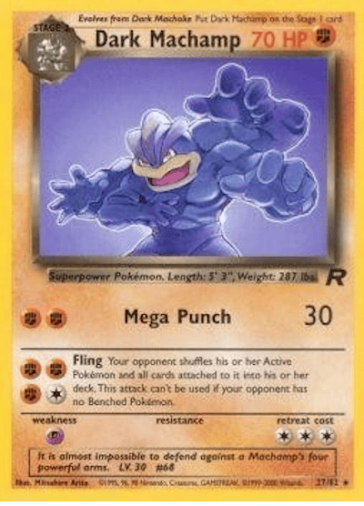 Dark Machamp 27/82 - Team Rocket (Unlimited) - Normal