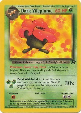 Dark Vileplume 30/82 - Team Rocket (Unlimited) - Normal