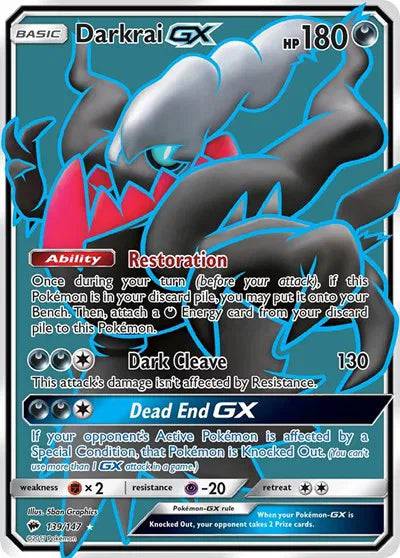 Darkrai GX 139/147 - Burning Shadows - Holofoil