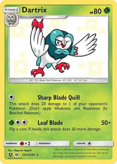 Dartrix SV3/SV94 - Hidden Fates: Shiny Vault - Holofoil