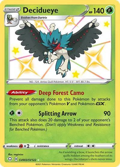 Decidueye SV003/SV122 - Shining Fates: Shiny Vault - Holofoil