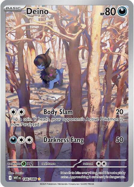 Deino 146/086 – White Flare – Holofoil