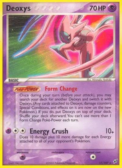Deoxys 17/107 - EX Deoxys - Normal
