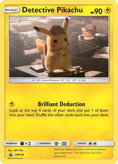 Detective Pikachu SM194 - Sun & Moon Promo - Holofoil