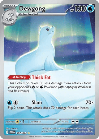 Dewgong 097/094 - Phantasmal Flames - Holofoil