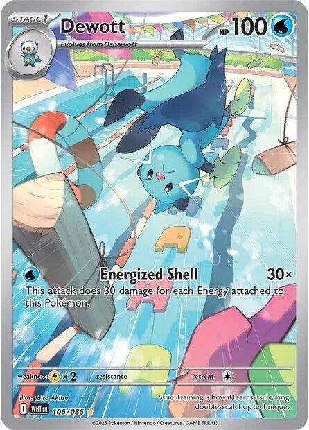 Dewott 106/086 - White Flare - Holofoil