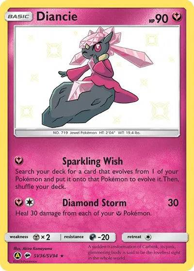 Diancie SV36/SV94 - Hidden Fates: Shiny Vault - Holofoil