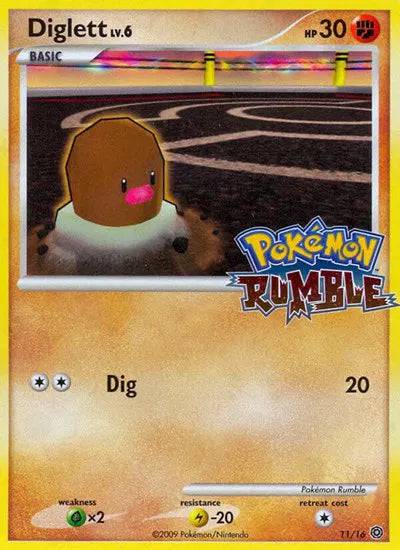 Diglett Lv.6 11/16 - Rumble - Holofoil