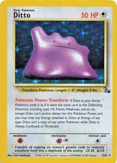 Ditto 3/62 - Fossil (Unlimited) - Holofoil
