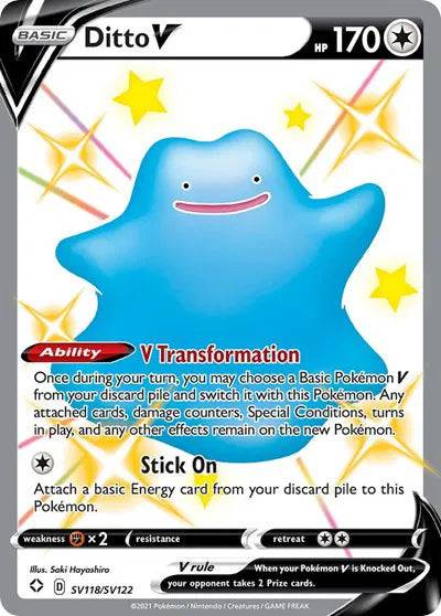 Ditto V SV118/SV122 - Shining Fates: Shiny Vault - Holofoil