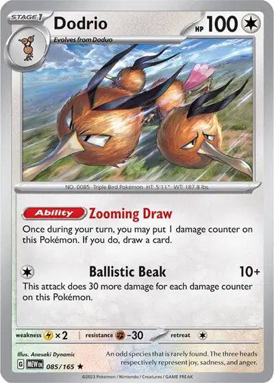 Dodrio 085/165 - Scarlet & Violet 151 - Holofoil