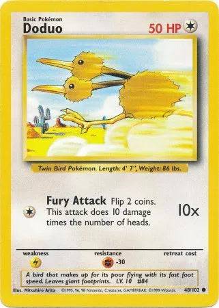 Doduo 48/102 - Base Set (Unlimited) - Normal
