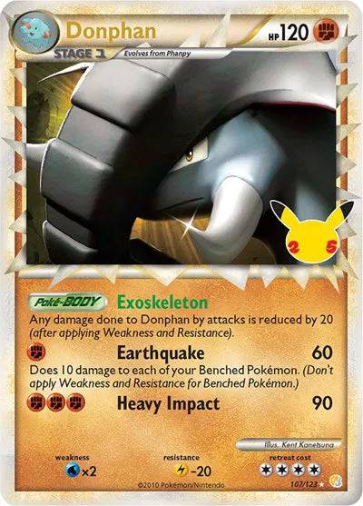 Donphan 107/123 - Celebrations: Classic Collection - Holofoil