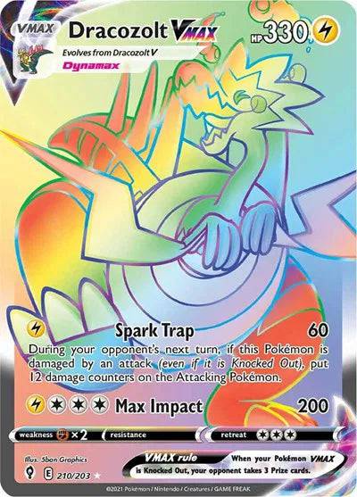 Dracozolt VMAX 210/203 - Evolving Skies - Holofoil