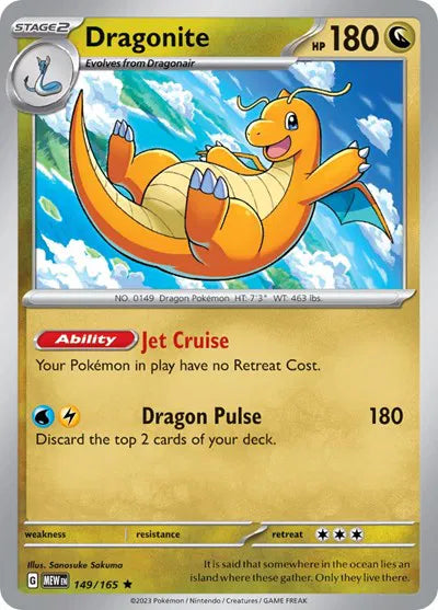 Dragonite 149/165 - Scarlet & Violet 151 - Holofoil