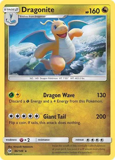 Dragonite 96/149 - Sun & Moon - Reverse Holofoil