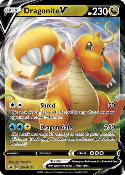Dragonite V SWSH154 - Sword & Shield Promo - Holofoil