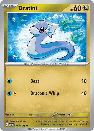 Dratini 147/165 - Scarlet & Violet 151 - Reverse Holofoil