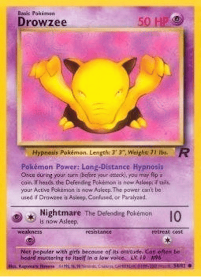 Drowzee 54/82 - Team Rocket (Unlimited) - Normal