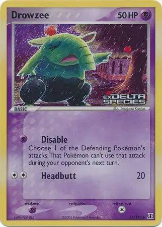 Drowzee 67/113 - EX Delta Species - Reverse Holofoil