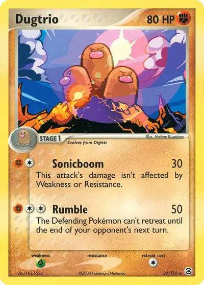 Dugtrio 22/111 - EX FireRed & LeafGreen - Normal