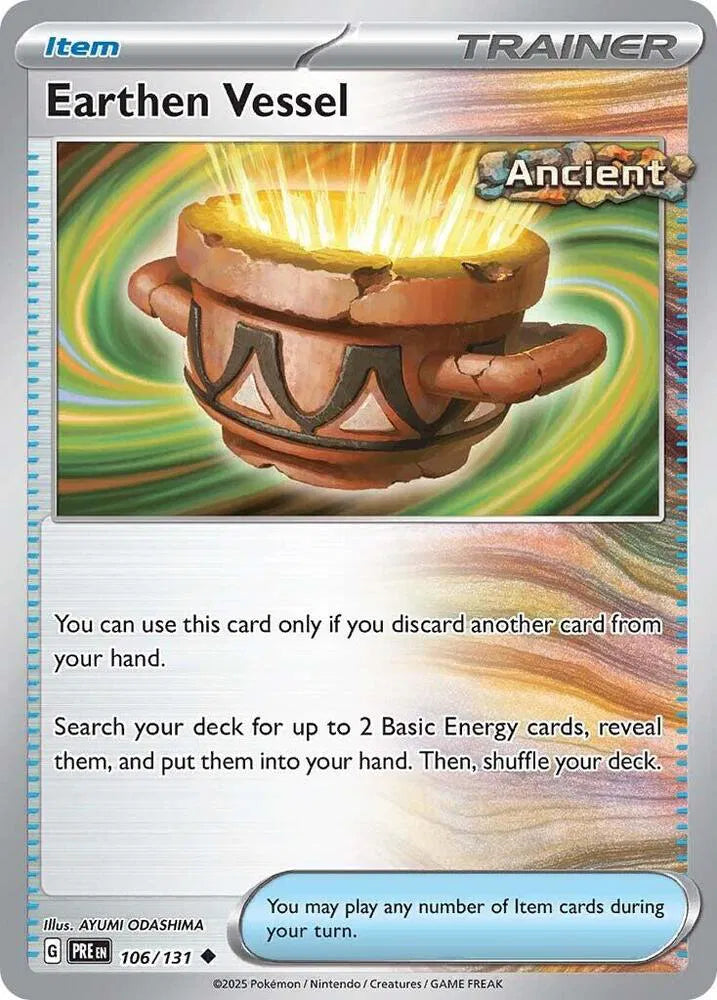 Earthen Vessel 106/131 - Prismatic Evolutions - Reverse Holofoil