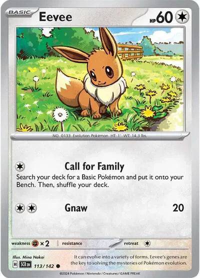 Eevee 113/142 - Stellar Crown - Reverse Holofoil