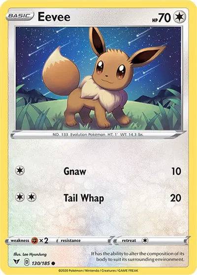 Eevee 130/185 - Vivid Voltage - Reverse Holofoil