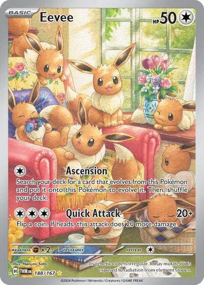 Eevee 188/167 - Twilight Masaquerade - Holofoil