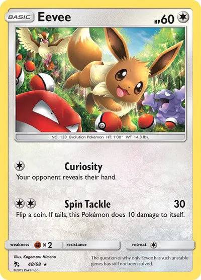 Eevee 48/68 - Hidden Fates - Holofoil