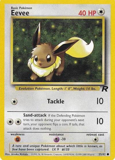 Eevee 55/82 - Team Rocket (Unlimited) - Normal