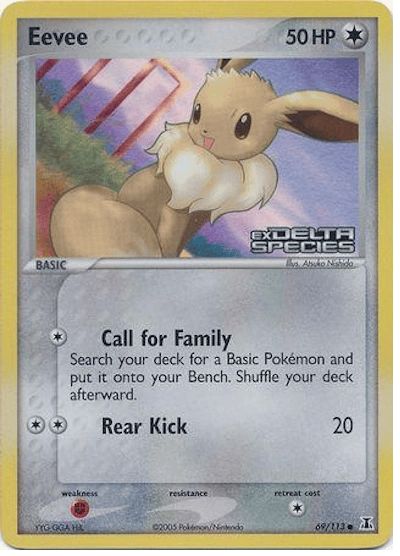 Eevee 69/113 - EX Delta Species - Reverse Holofoil