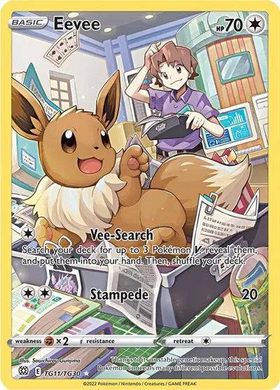Eevee TG11/TG30 - Brilliant Stars Trainer Gallery - Holofoil