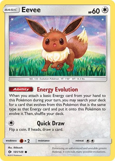 Eevee 101/149 - Sun & Moon - Normal Eevee 101/149 - Sun & Moon - Normal