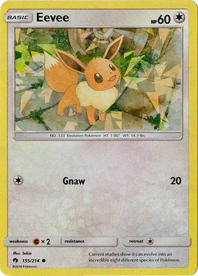 Eevee 155/214 - Lost Thunder - Cracked Ice Holofoil