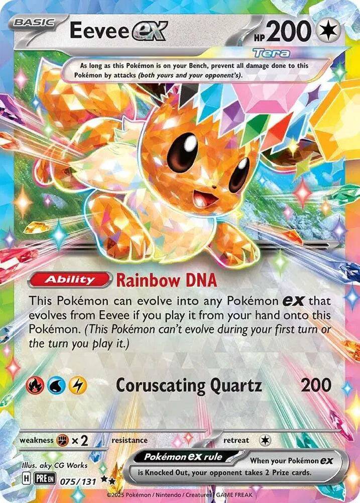 Eevee ex 075/131 - Prismatic Evolutions - Holofoil