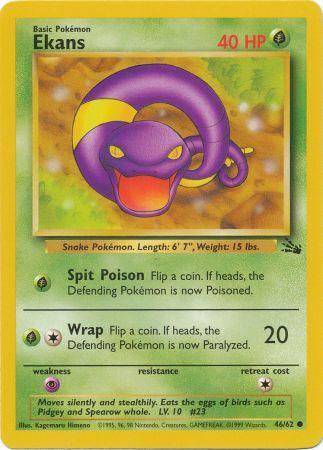 Ekans 46/62 - Fossil (Unlimited) - Normal