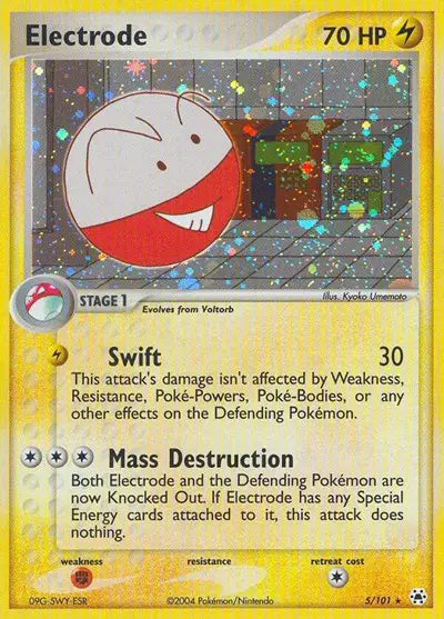 Electrode 5/101 - EX Hidden Legends - Holofoil