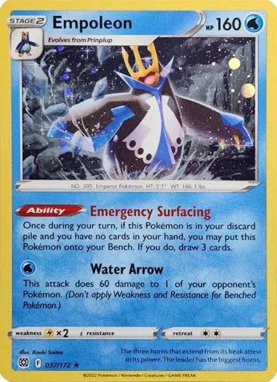 Empoleon 037/172 - Brilliant Stars - Cosmos Holo