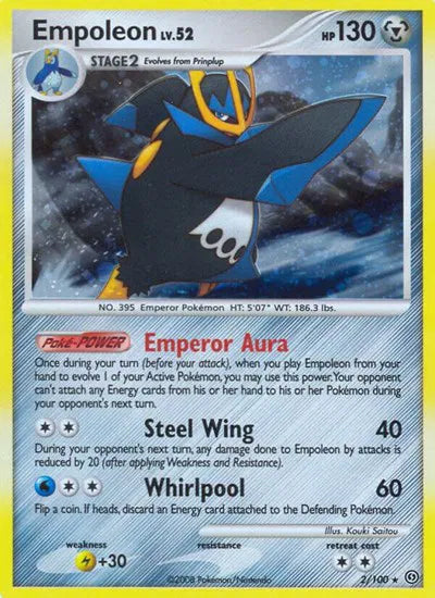 Empoleon Lv.52 2/100 - Stormfront - Reverse Holofoil