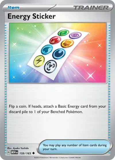 Energy Sticker 159/165 - Scarlet & Violet 151 - Reverse Holofoil