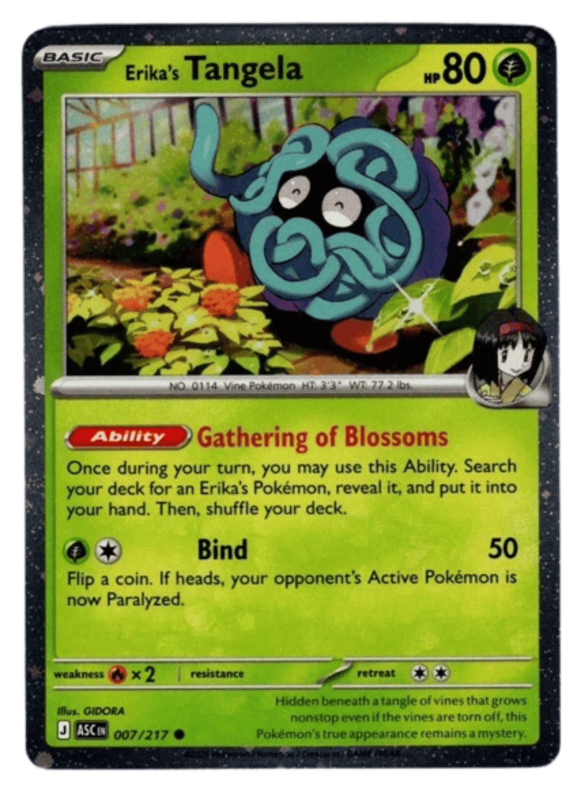 Erika's Tangela 007/217 - Ascended Heroes - Cosmos Holo