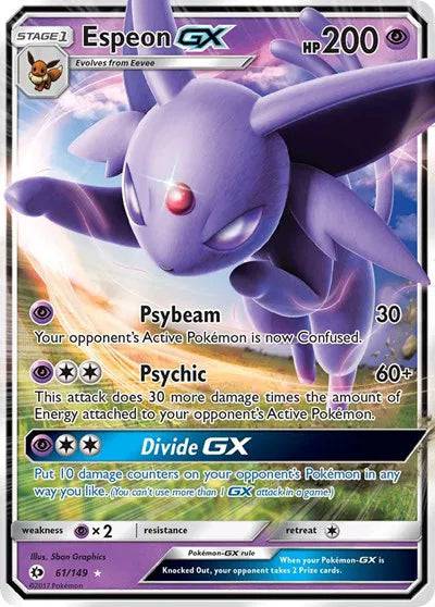 Espeon GX 61/149 - Sun & Moon - Holofoil